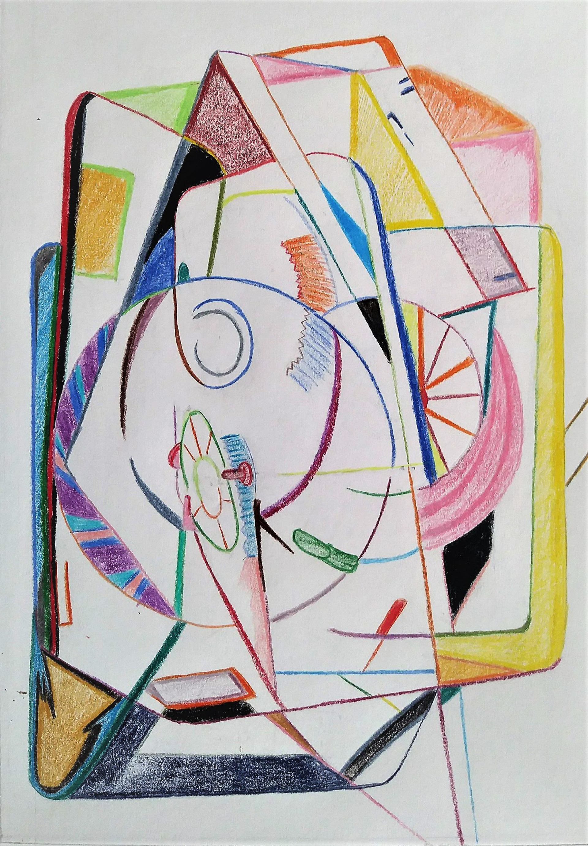 Color contour of mixed traces