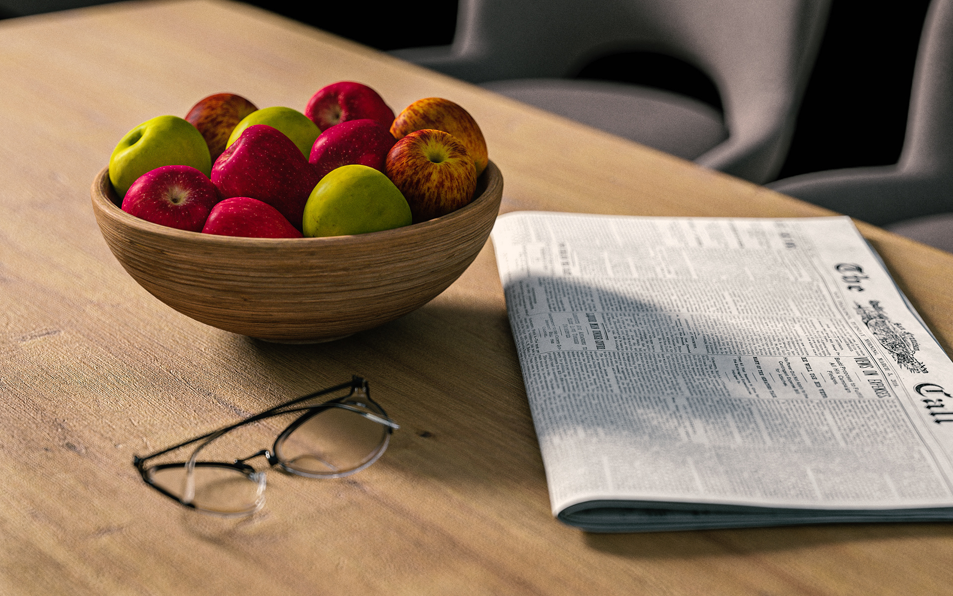 Tisch  3D Visualisierung 