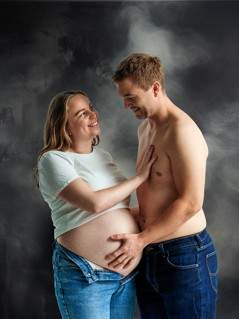 Gravidfotografering. Lea og Jannik