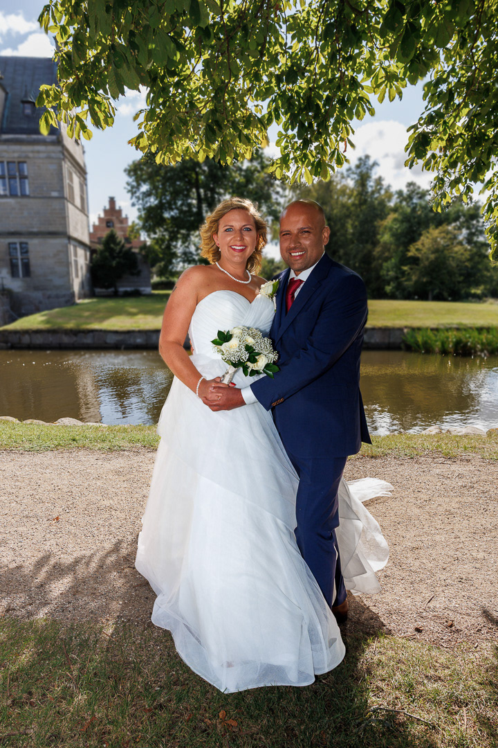 Bryllupsfoto Frederiksborg Slotskirke Sabrina og Peter