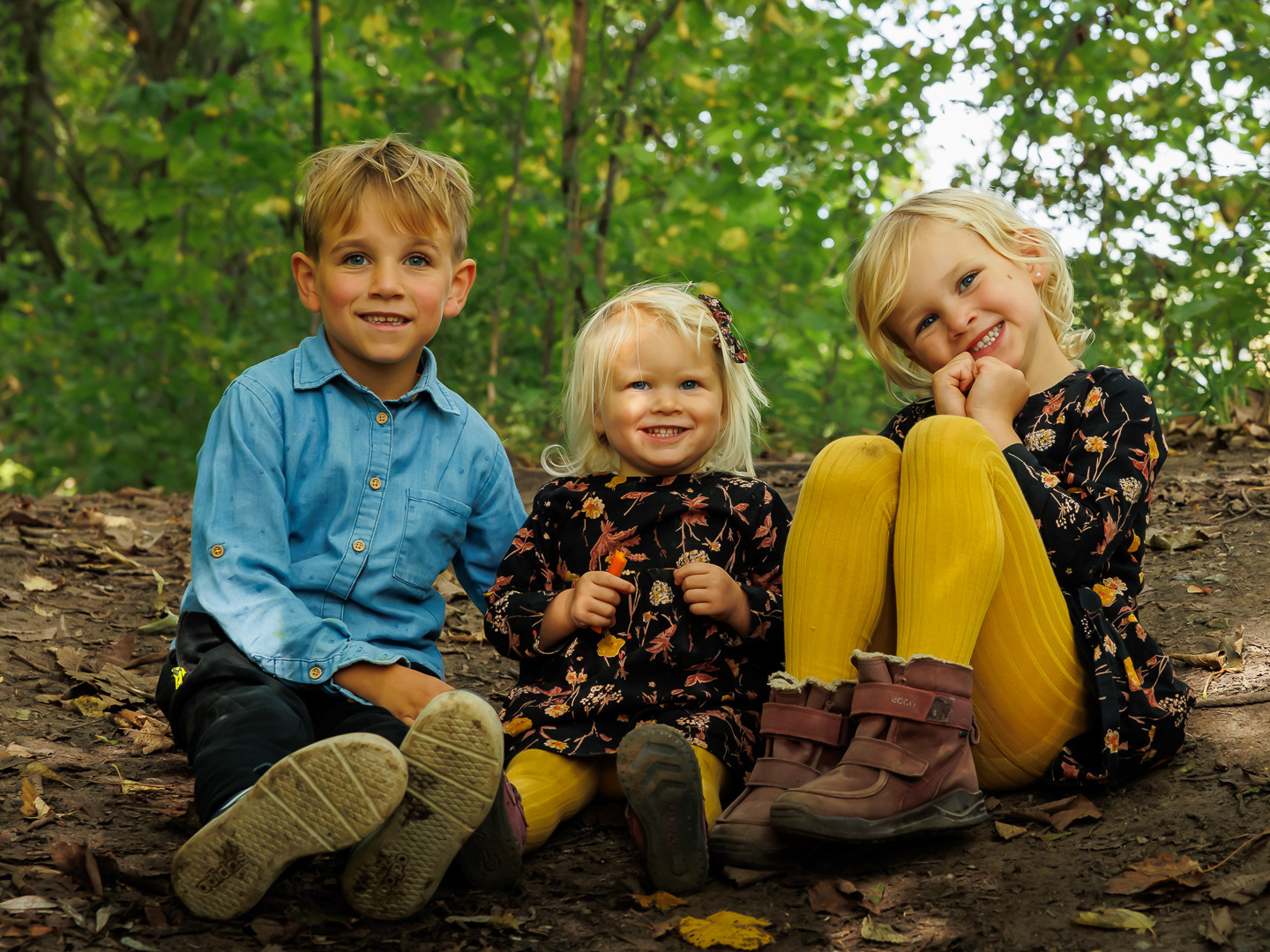 Udendørsfotografering midt på sommeren.