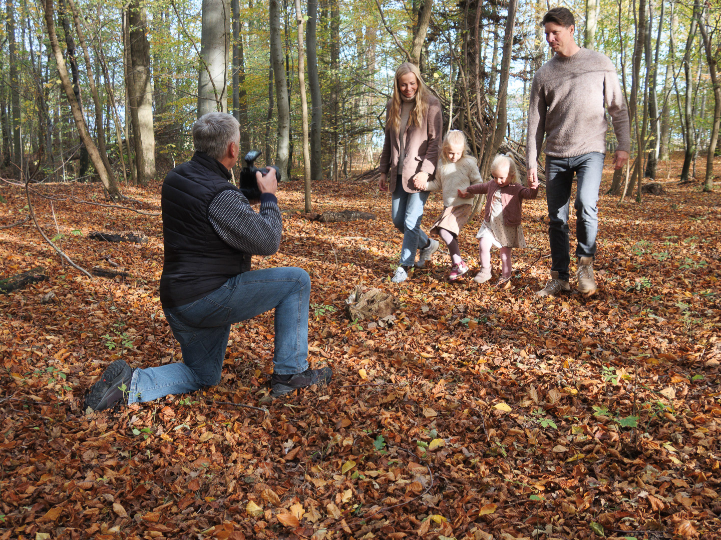 Udendørsfotografering, Boserup skov, Roskilde. Familieportrætter.