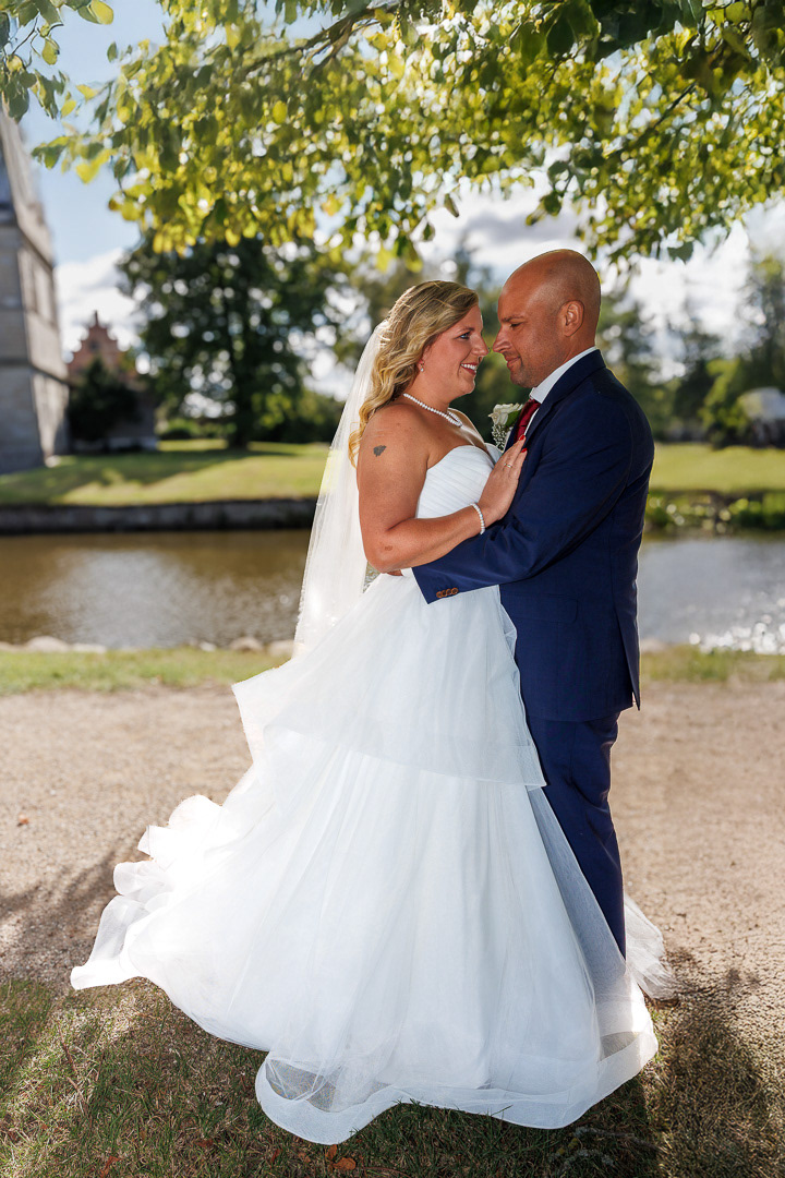 Bryllupsfoto Frederiksborg Slotskirke Sabrina og Peter