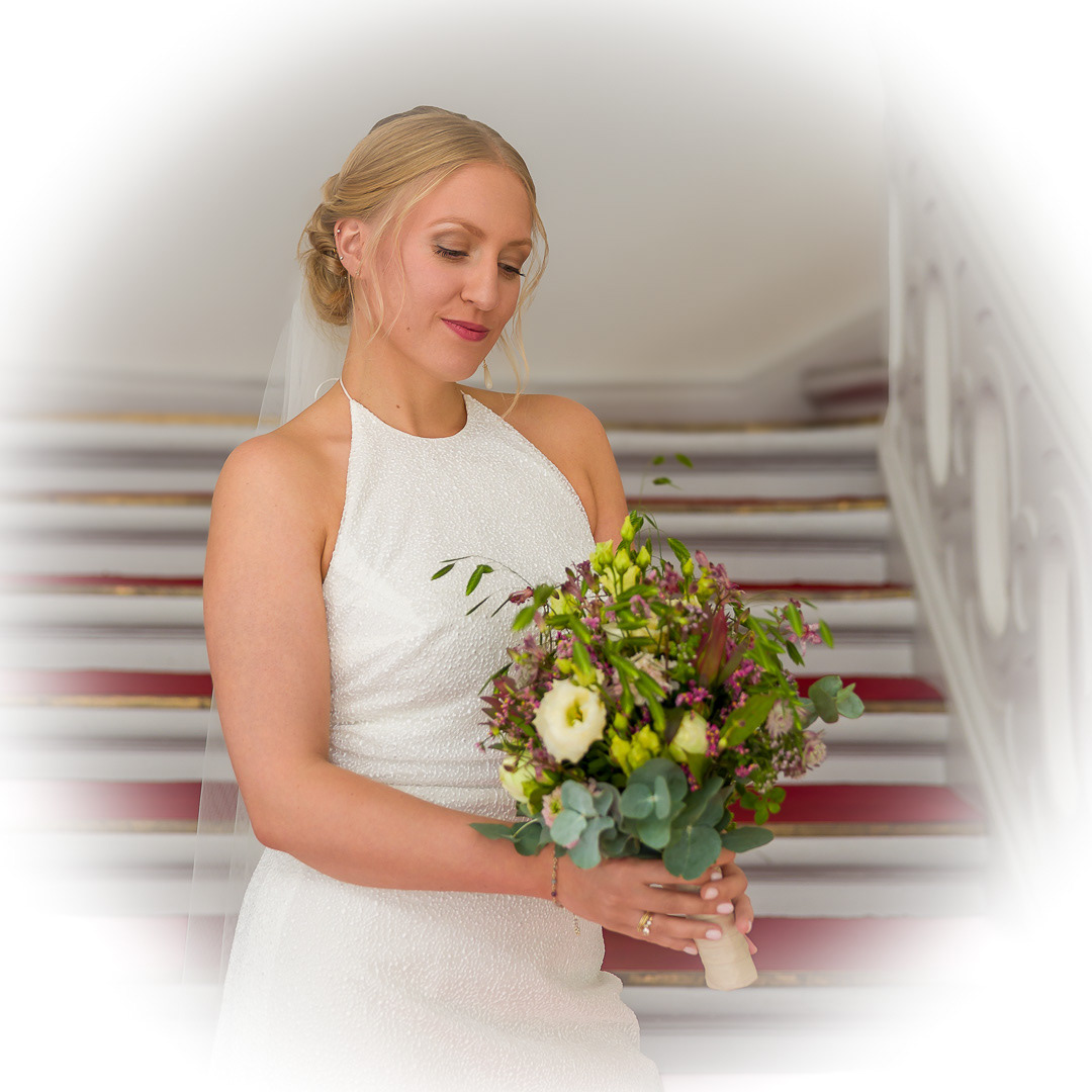 Bryllupsfotografering. Odd Fellow Palæet Elise og Søren