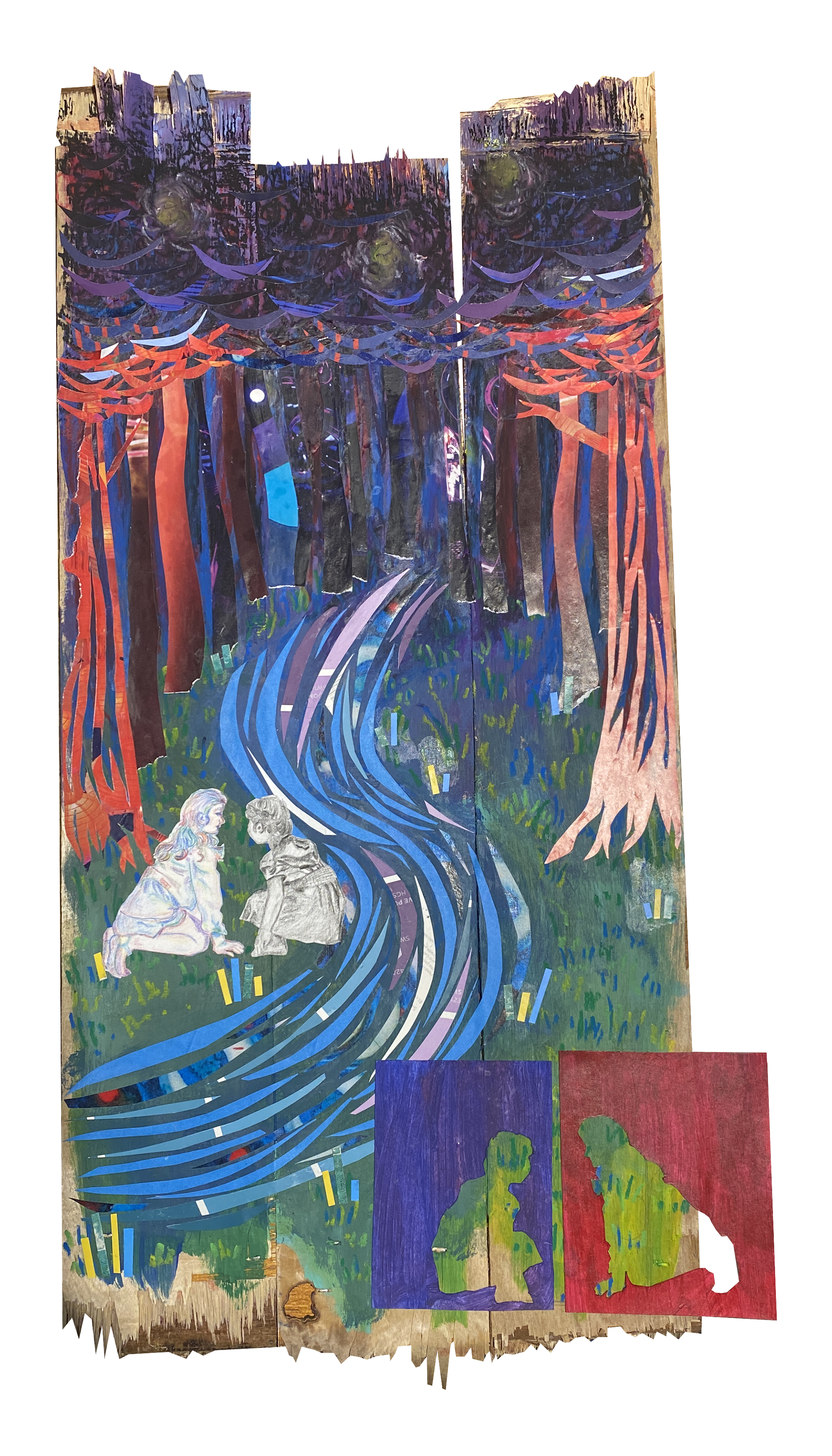 Fairies, mixed media