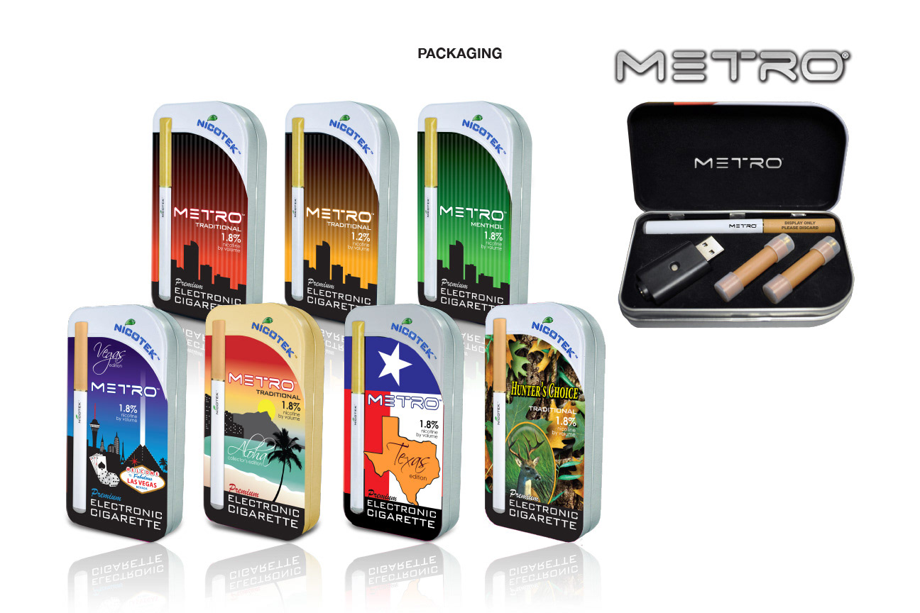 Aluminum embossed, hinged retail package and case