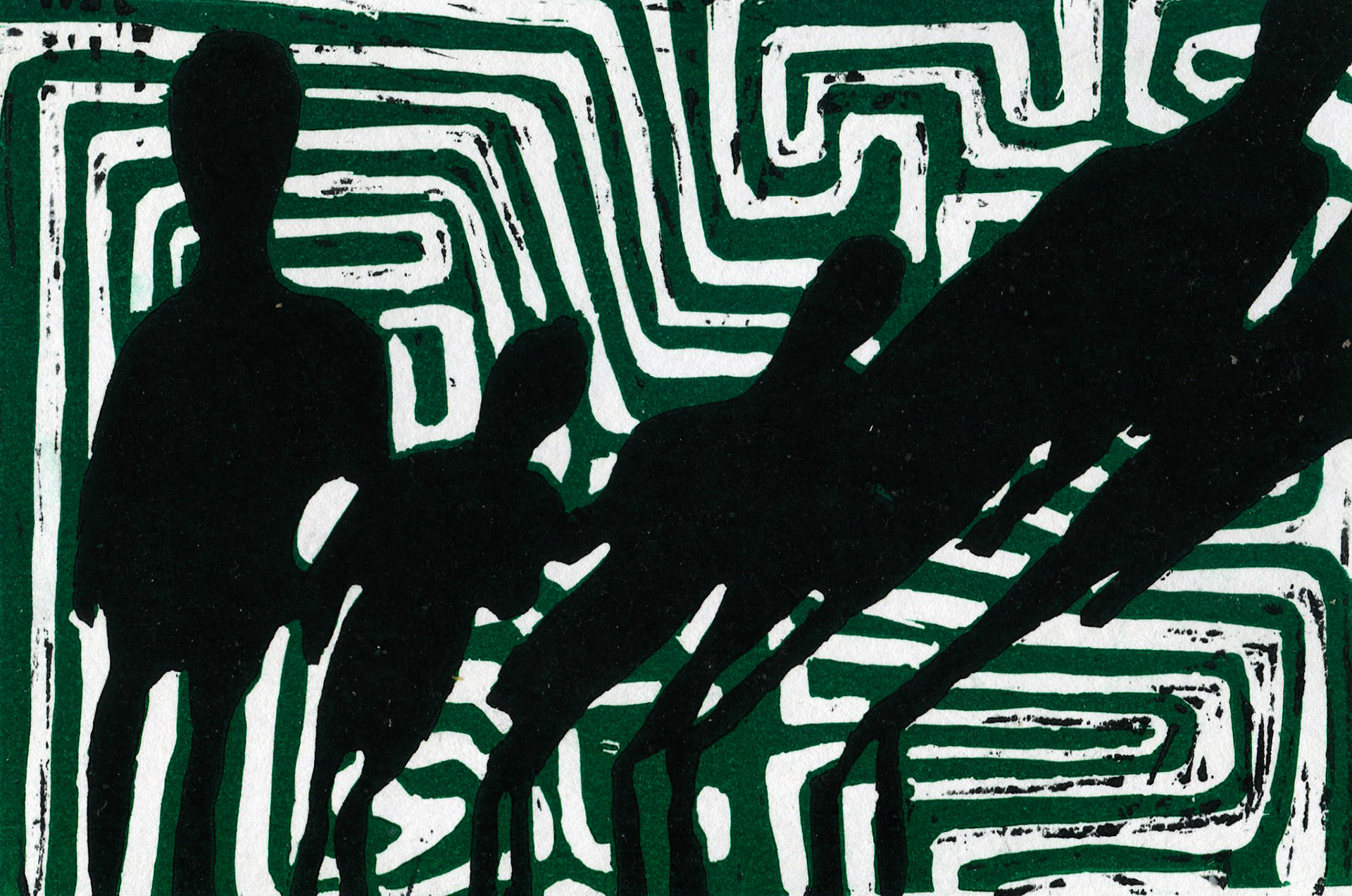 Lino Block Printing on paper