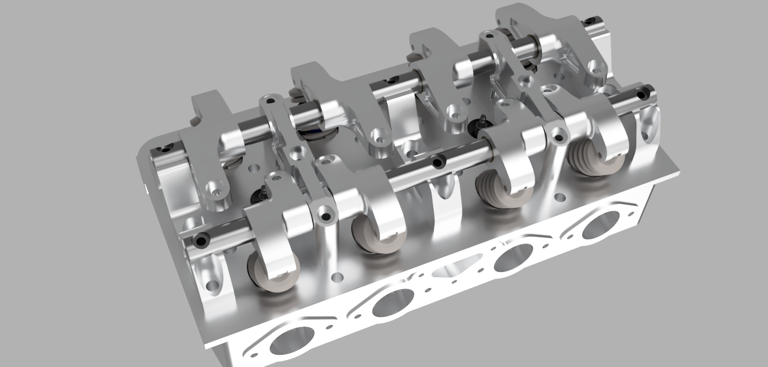 V8-90 OHV Head Render