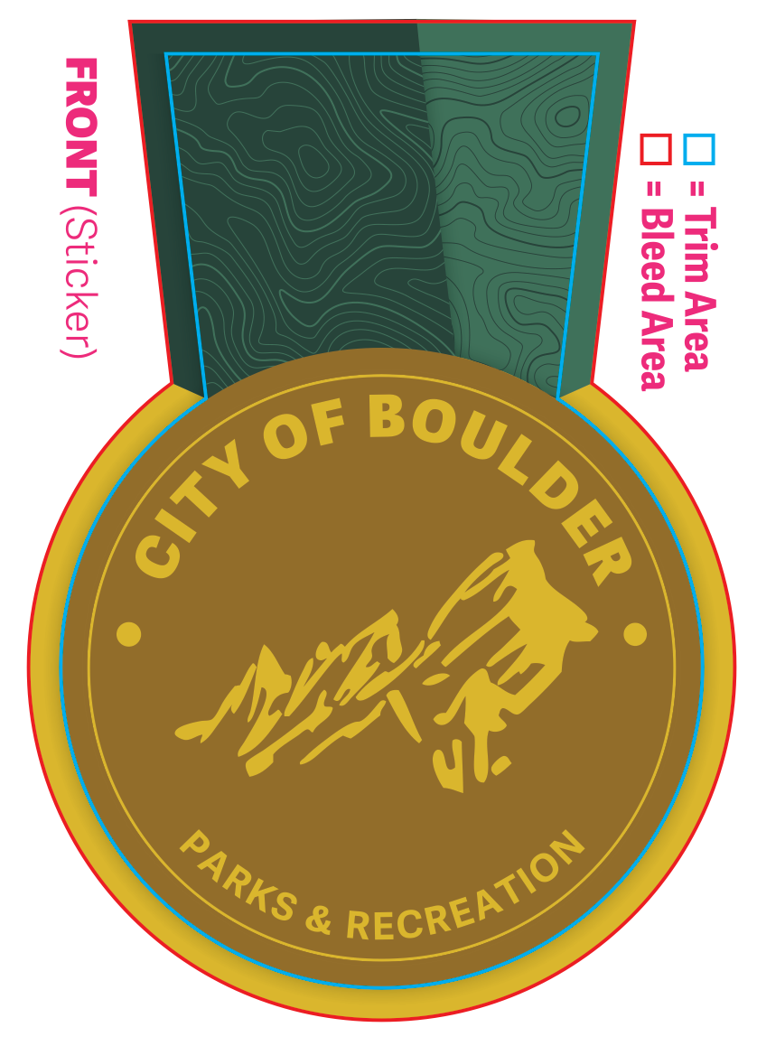 Front of sticker to advertise the promotion.