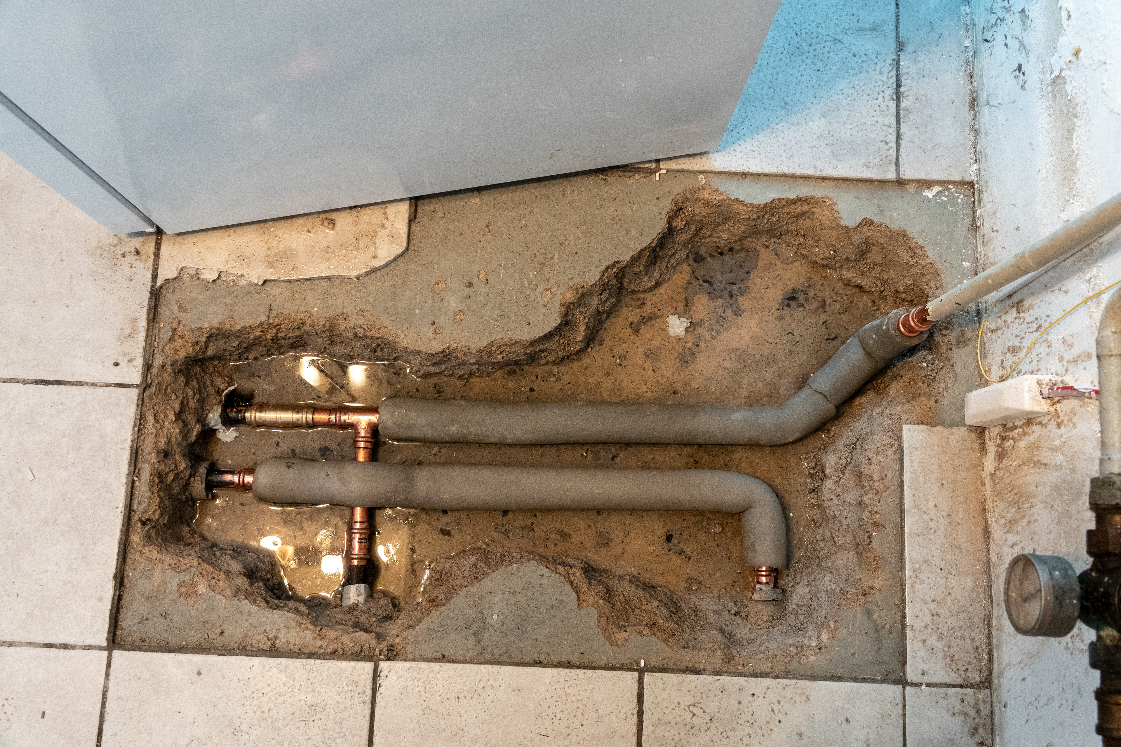 Leider kommt das Wasser immer noch