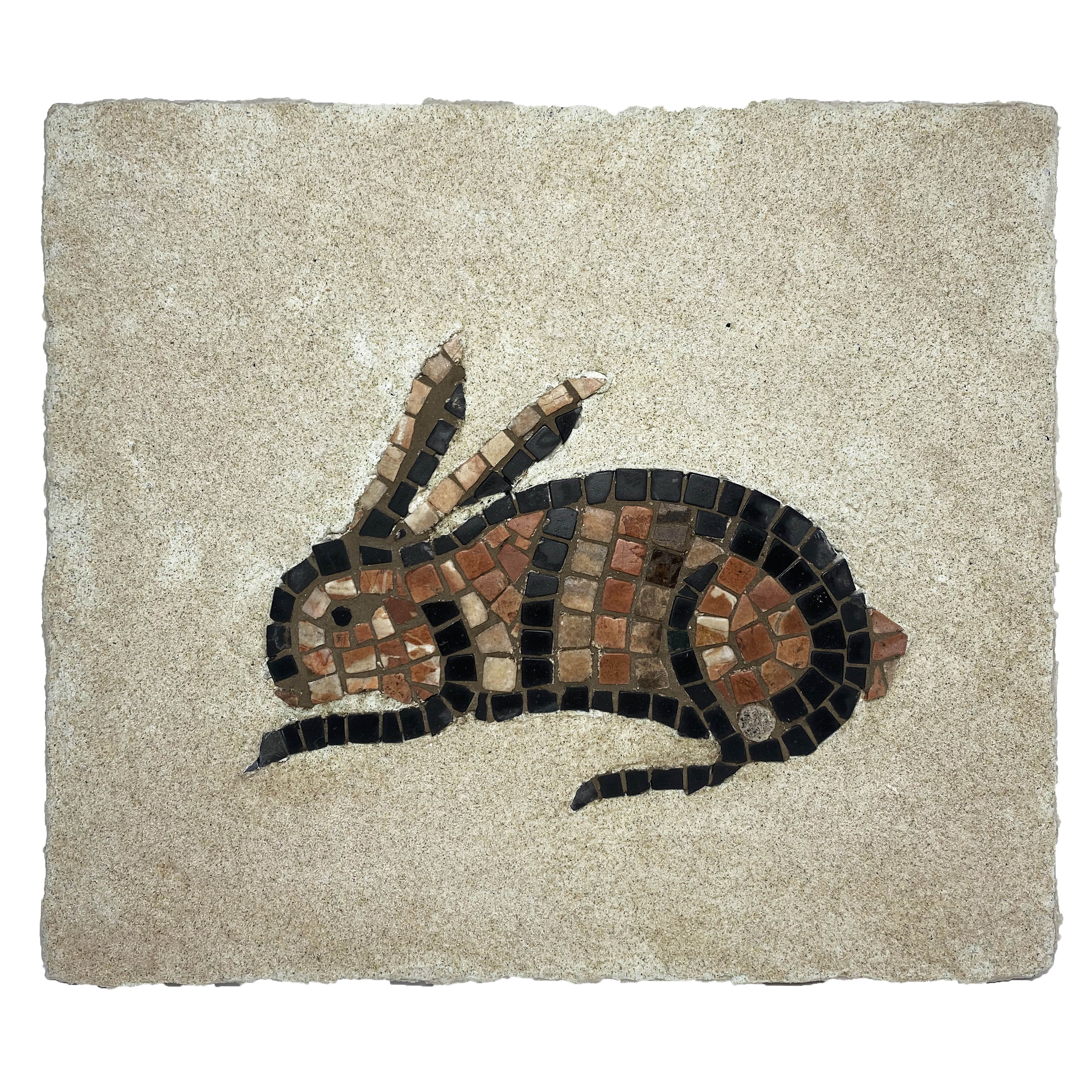 Lapin - Marbre et sable - 310mmx270mm