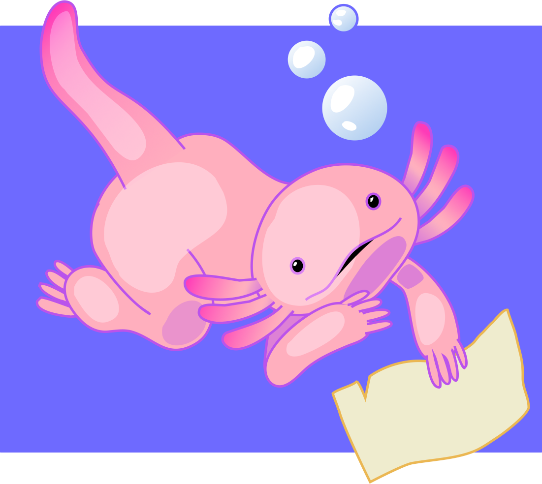 Avery the Axolotle for The Mchenry Public Library