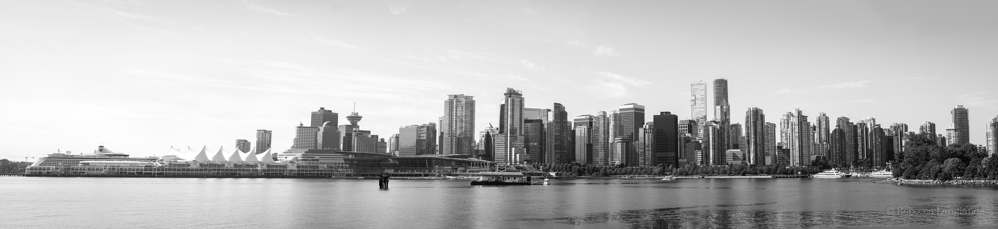 Panorama of Vancouver city canada