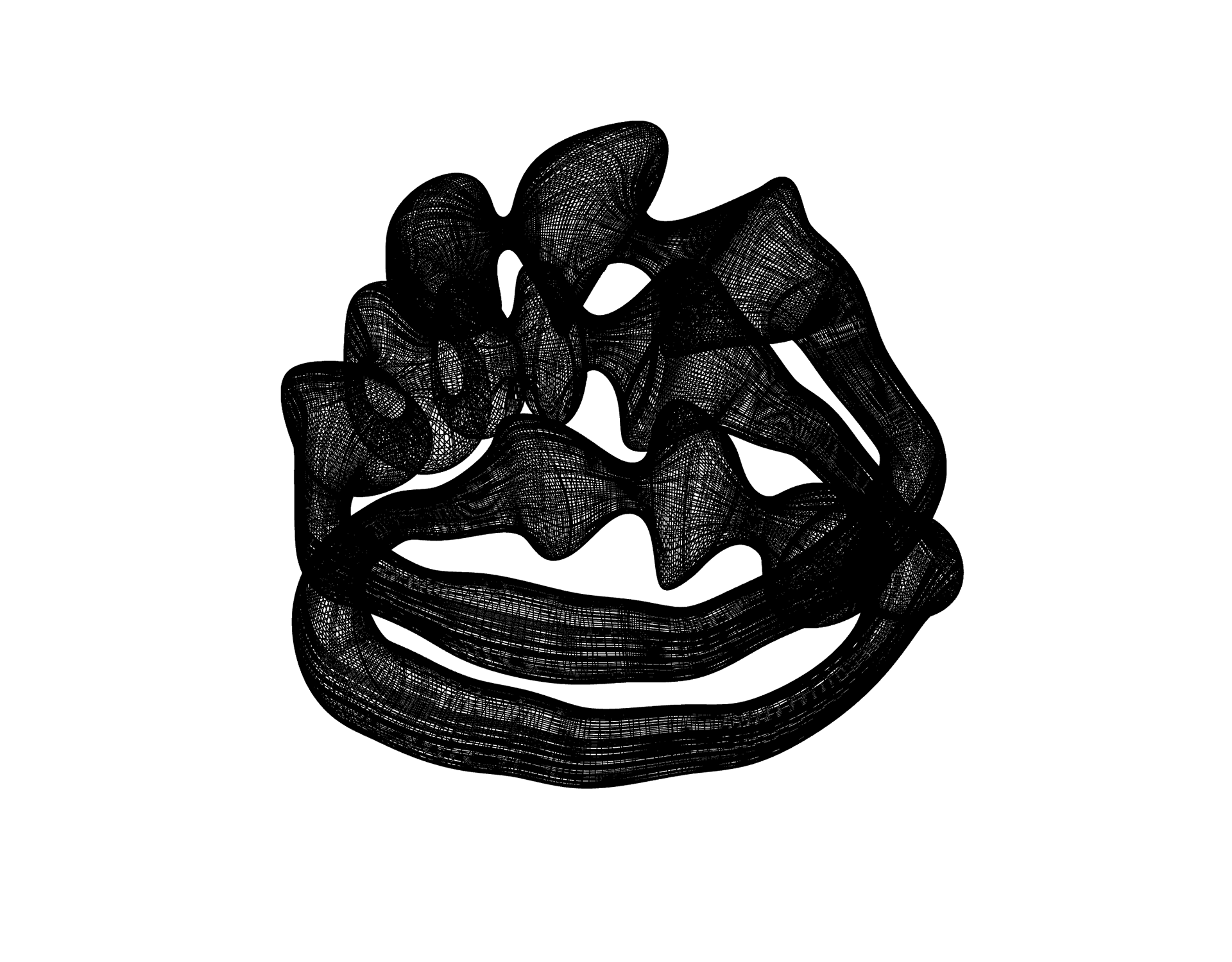3D CAD wireframe drawing