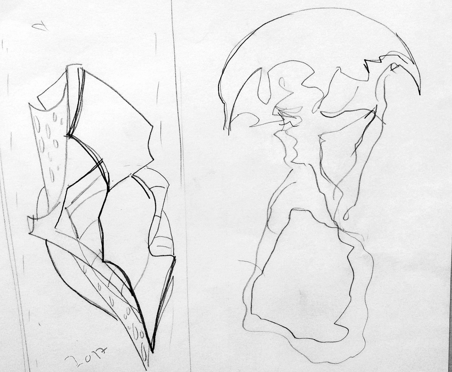 Early sketch of movement