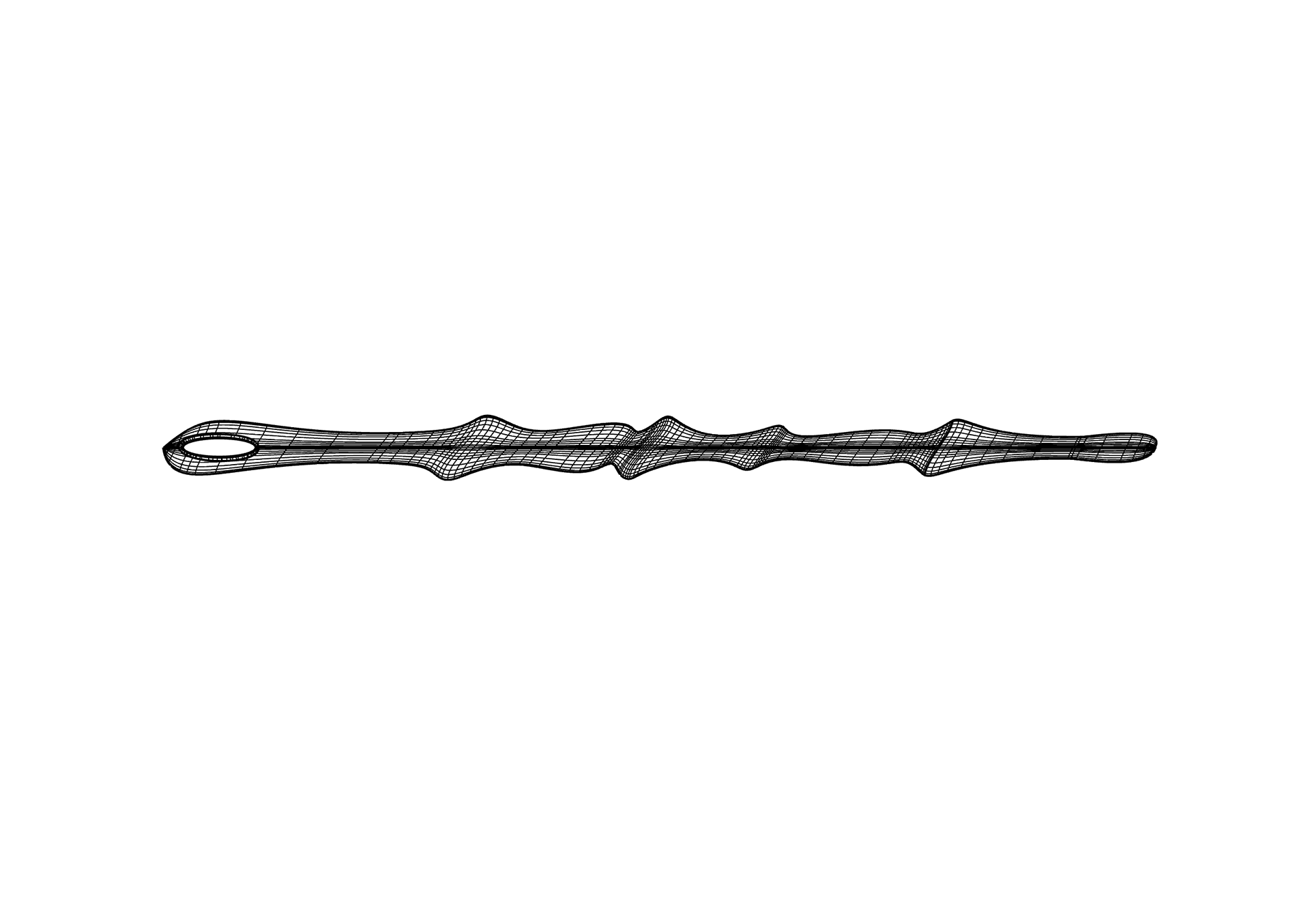 3D CAD wireframe drawing