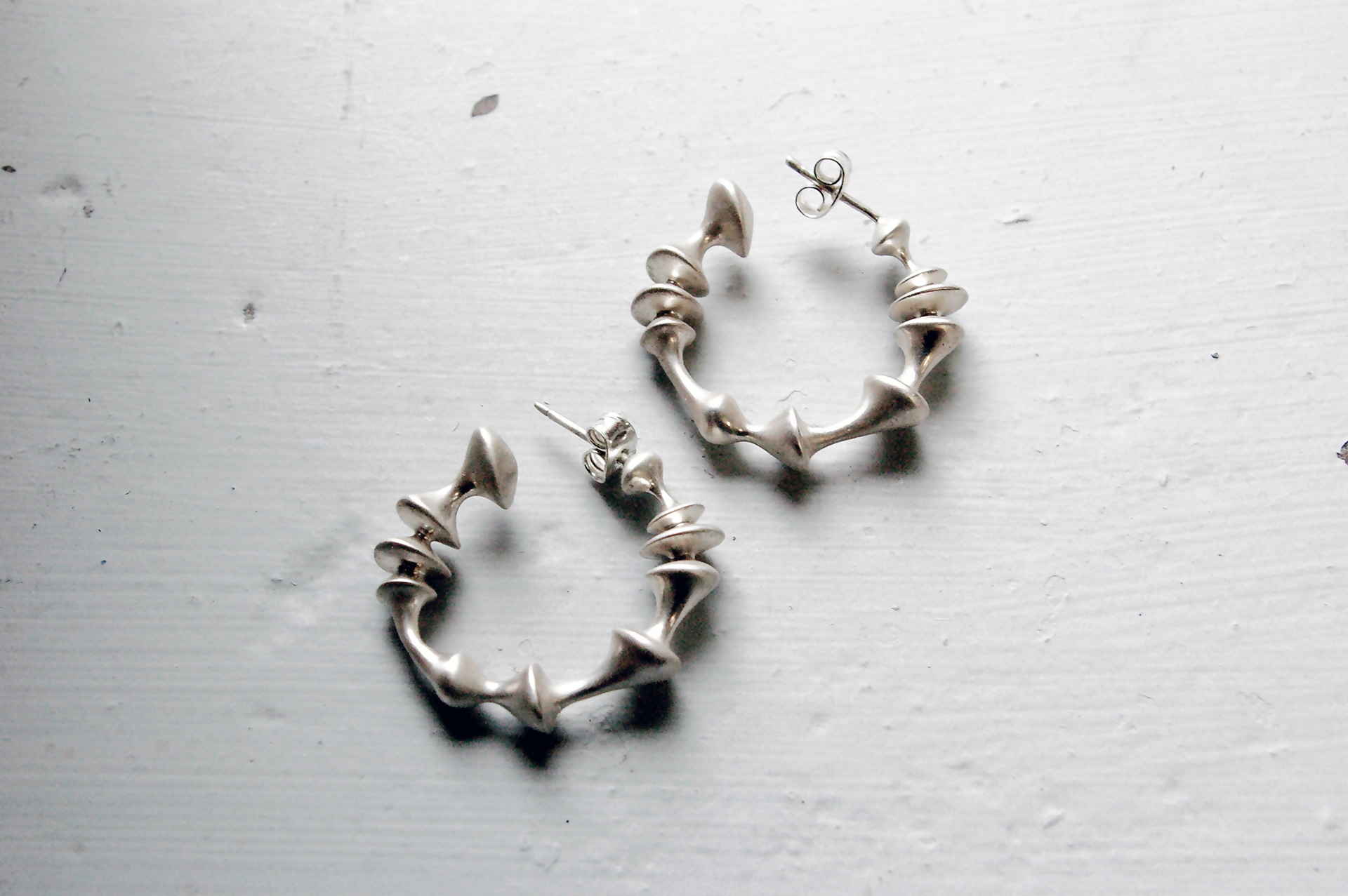 Silver earrings ❤️
