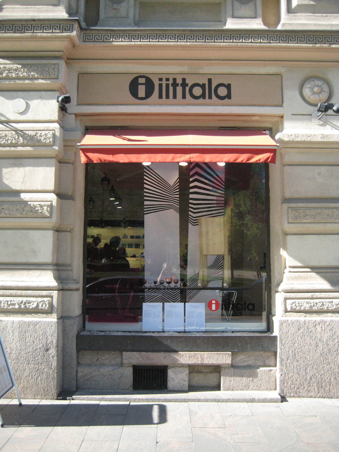 Iittala window in Esplanadi Helsinki