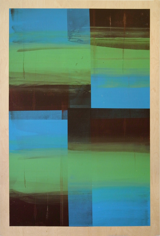 Bad Printing 22, screen-print on wood, 150 x 100 cm, 2014