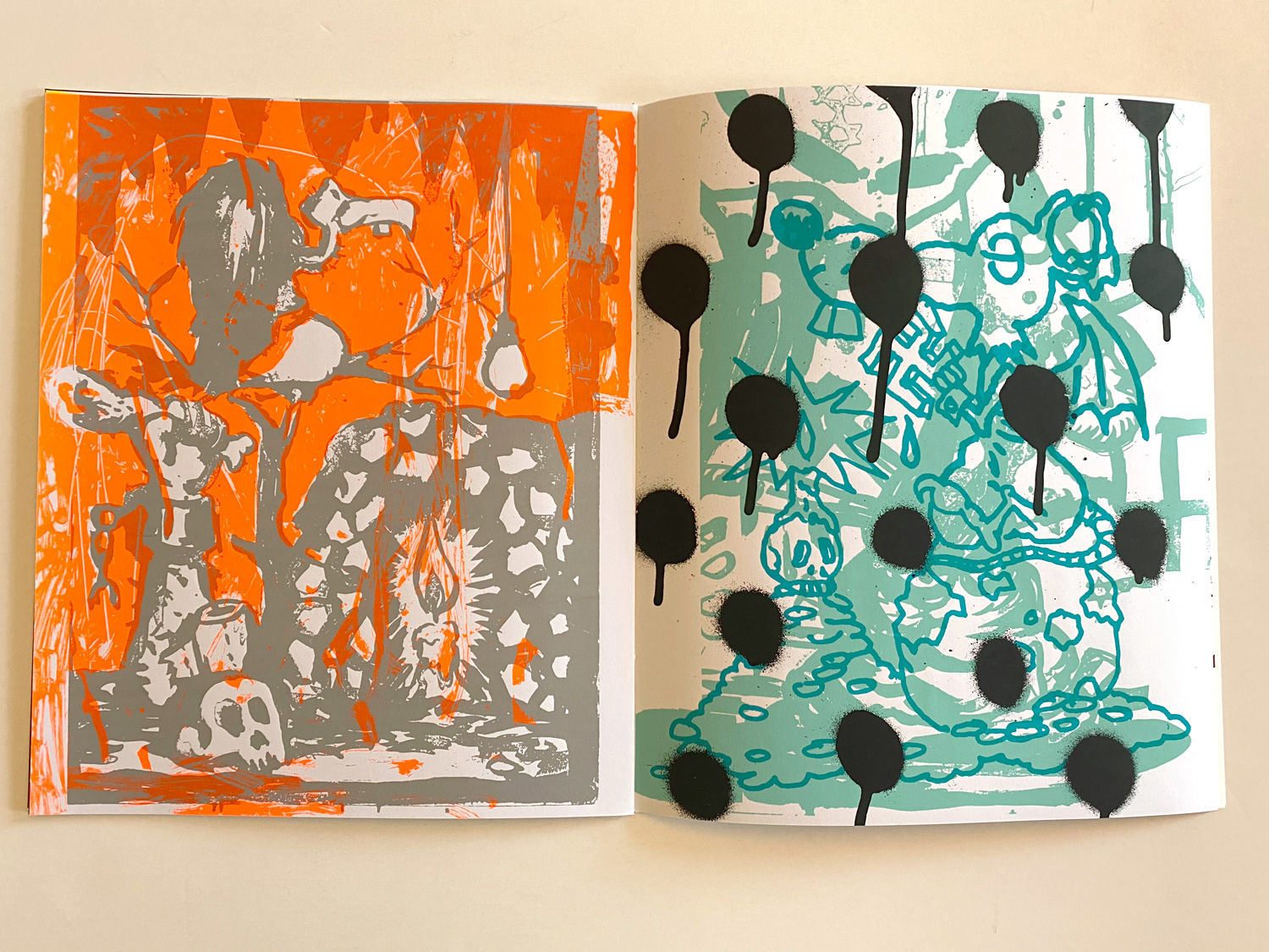 Redemption, collaboration with Manuel Ocampo, screen-printed, 2010, ed. 99ex