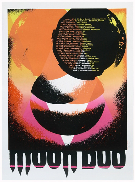 Moon Duo tour poster