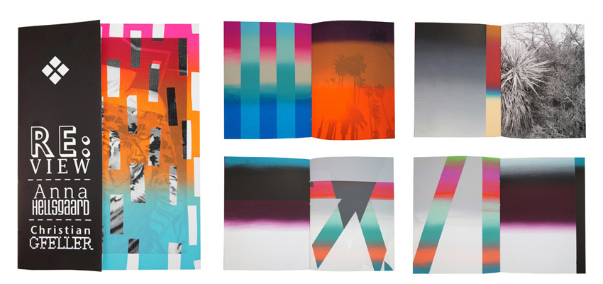 Re:View, Screen printed on white paperboard, 24 pages + cover, edition of 50 ex, 32 x 23 cm, 2014
