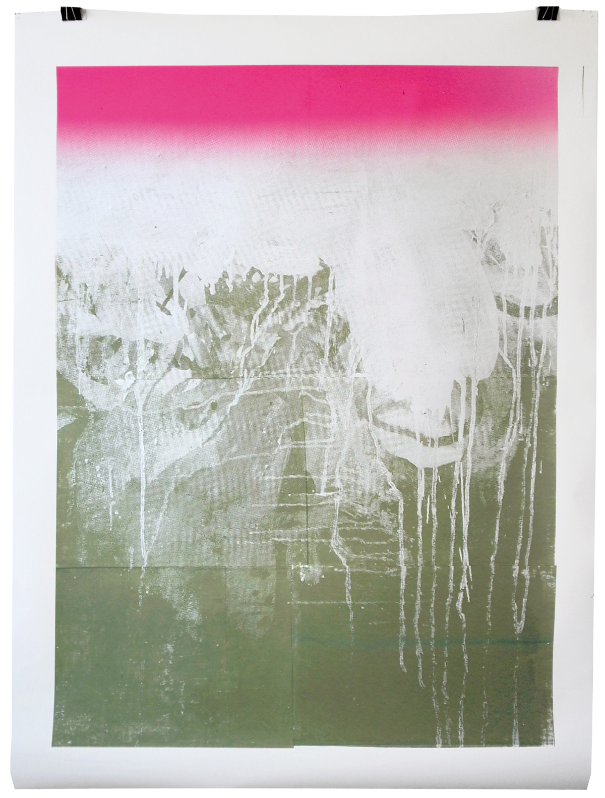 The Sermon, screen-print on paper, 180 x 120 cm, 2011