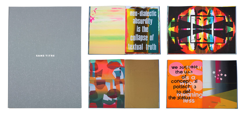 Sans Titre, hard cover with solver embossing, 33 x 46 cm, 32 pages, 2015.