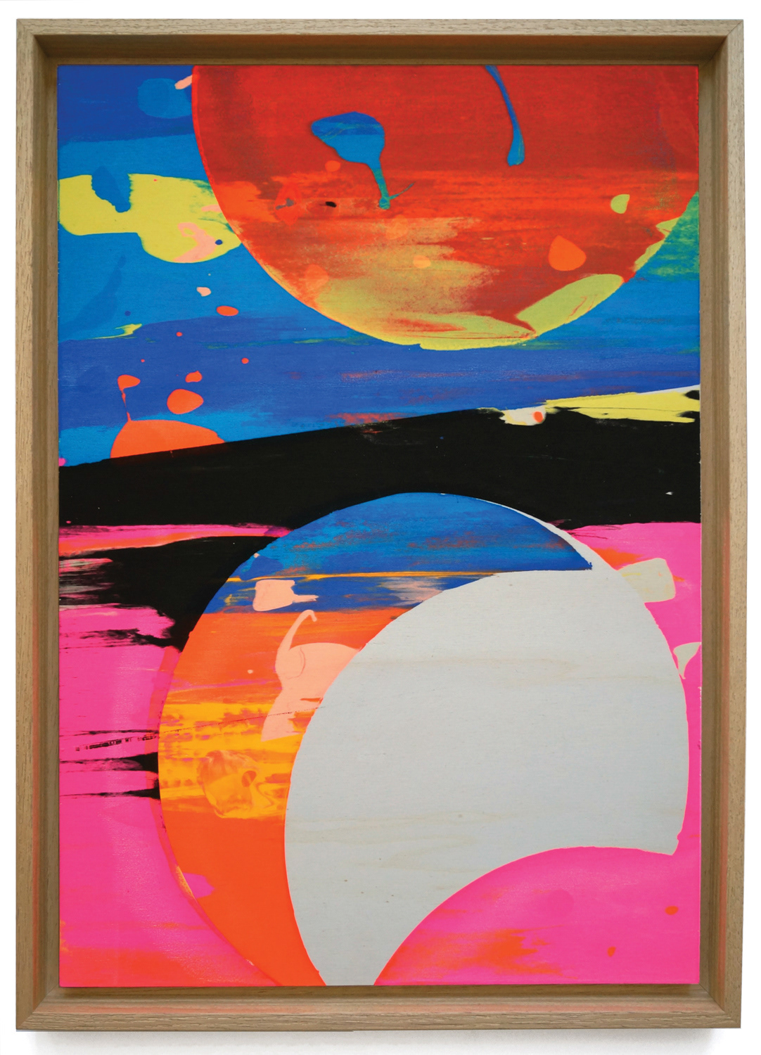 Stalker 10, 2020, screen-print on wood, 39 x 54 cm