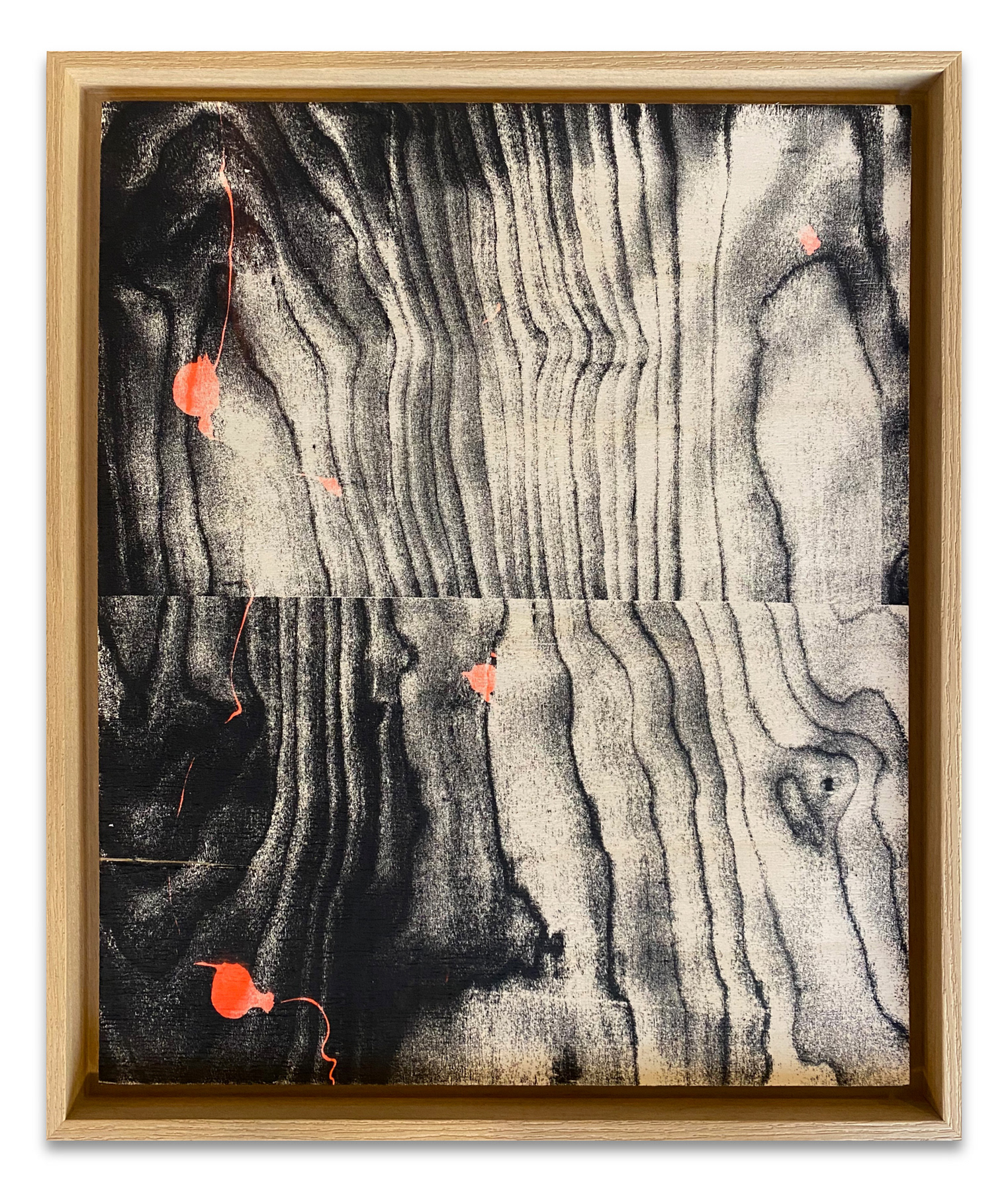 Psychic TV, screen-print on wood
