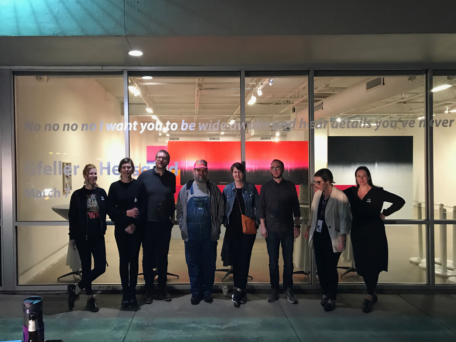 "No no no no I want you to be wide awake and and hear details you've never heard before!", screen-print on plywood, 190 m2, Fort Worth Contemporary Arts, 2019, TX, USA