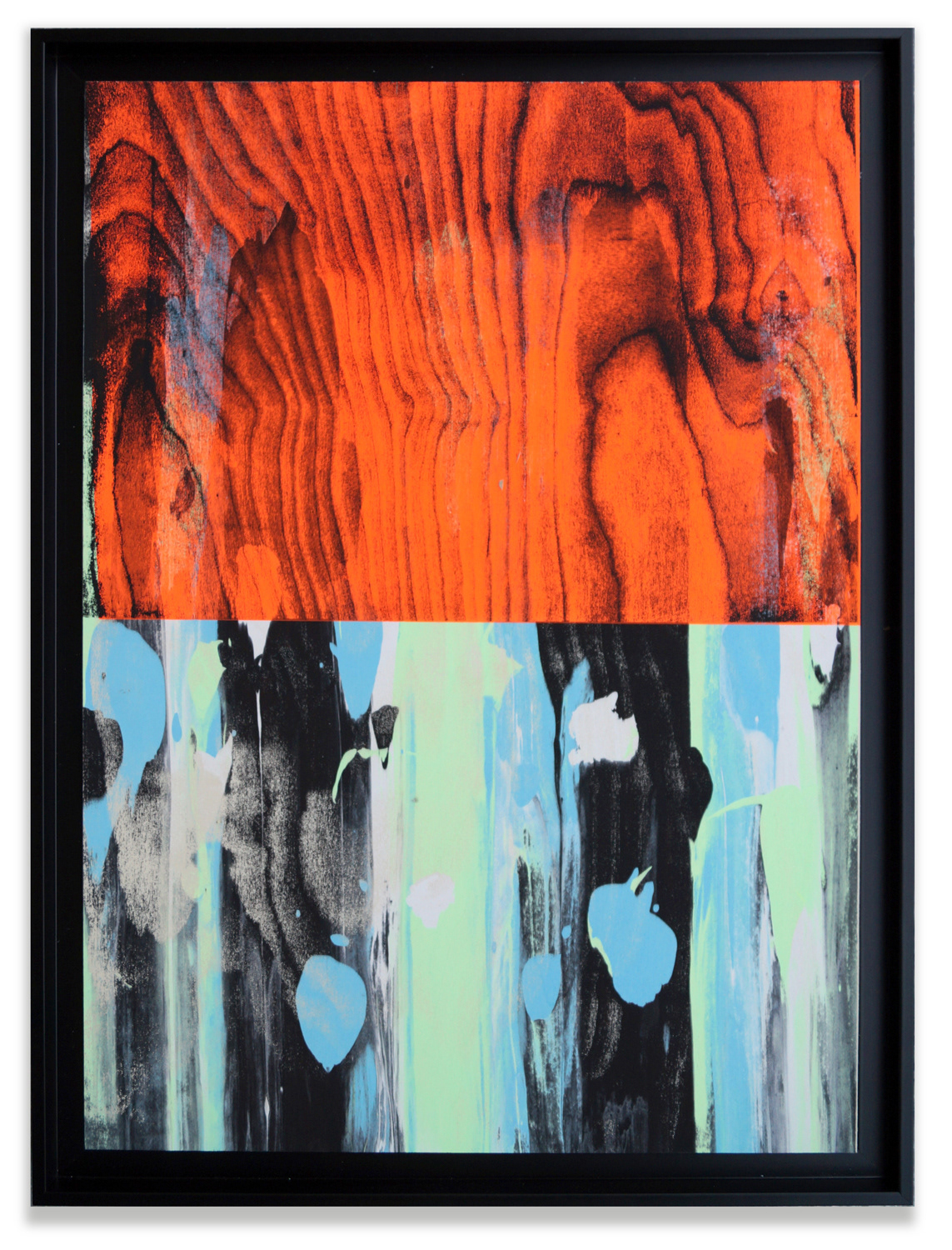 Psychic TV, screen-print on wood