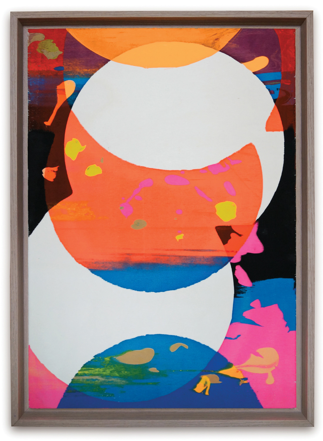 Stalker 13, 2020, screen-print on wood, 39 x 54 cm