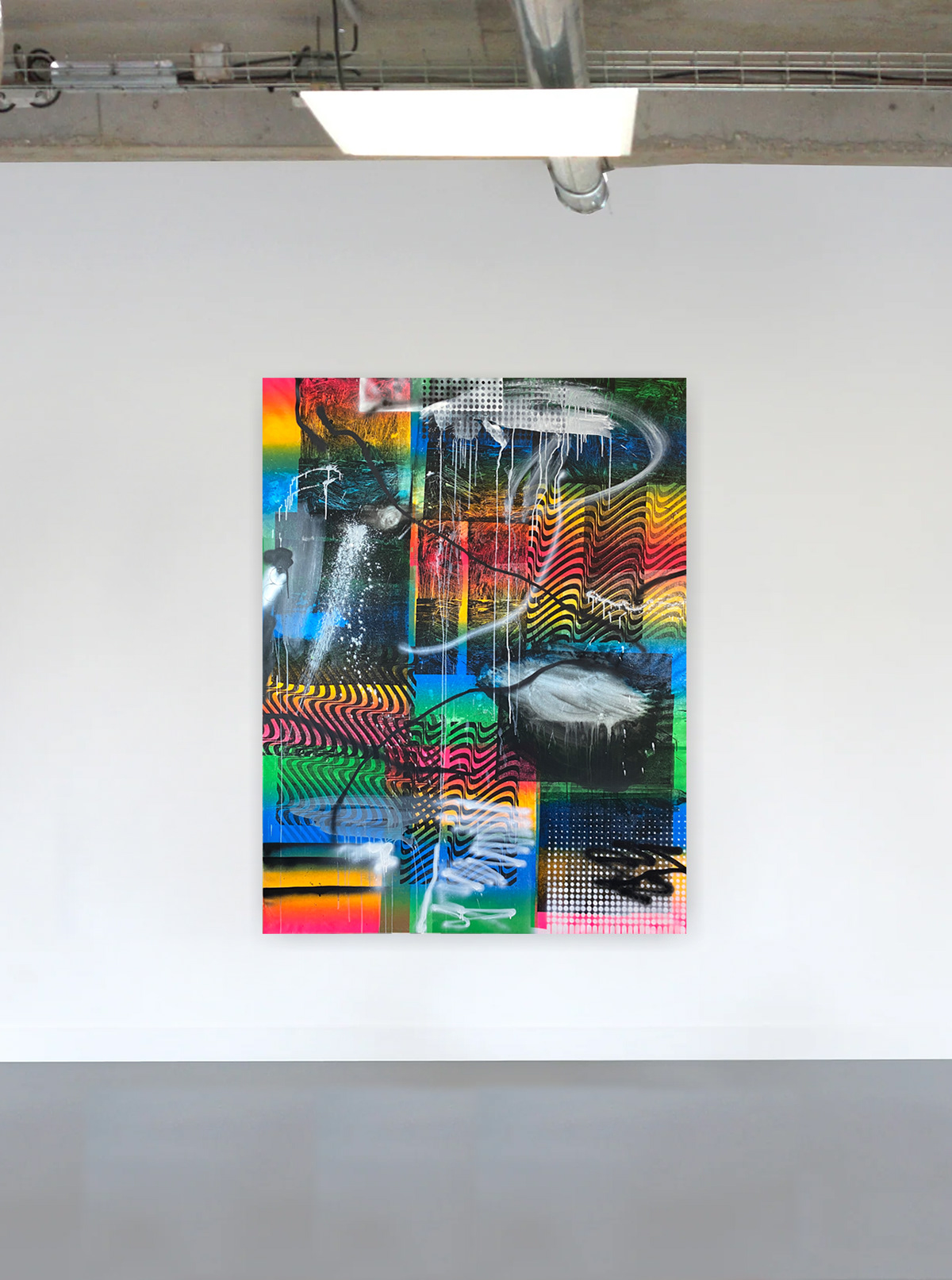 Mixed media on canvas, 200 x 150 cm, 2023