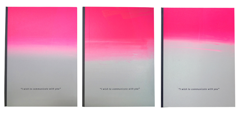 I Wish To Communicate With You, 46 x 33 cm, 32 pages, 2015 - 2016. Collection: University of Michigan, Fine Arts Library