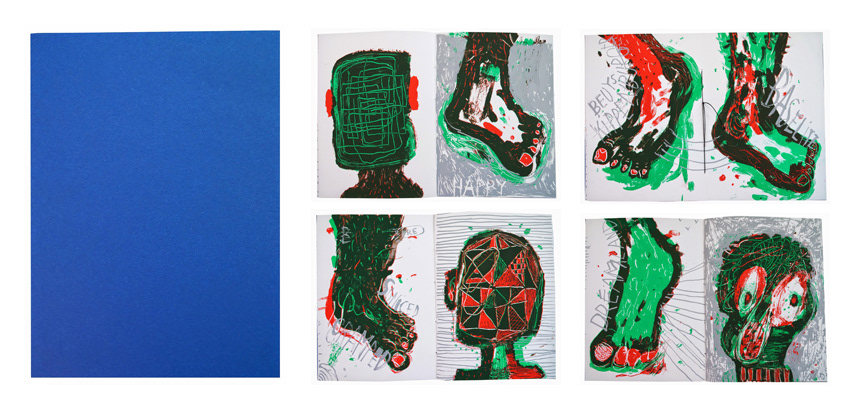 XOXO II, Screen printed on heavy white paper, edition of 100,  16 pages, 16 x 22 cm, 2014