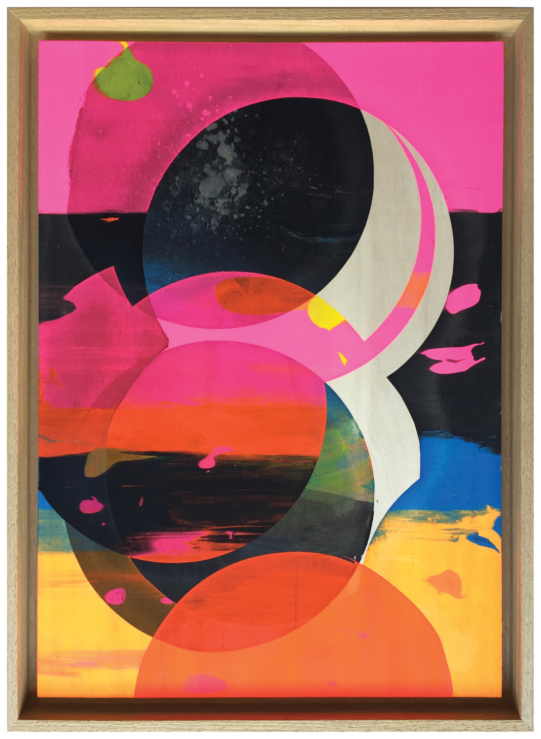 Stalker 5, 2020, screen-print on wood, 39 x 54 cm