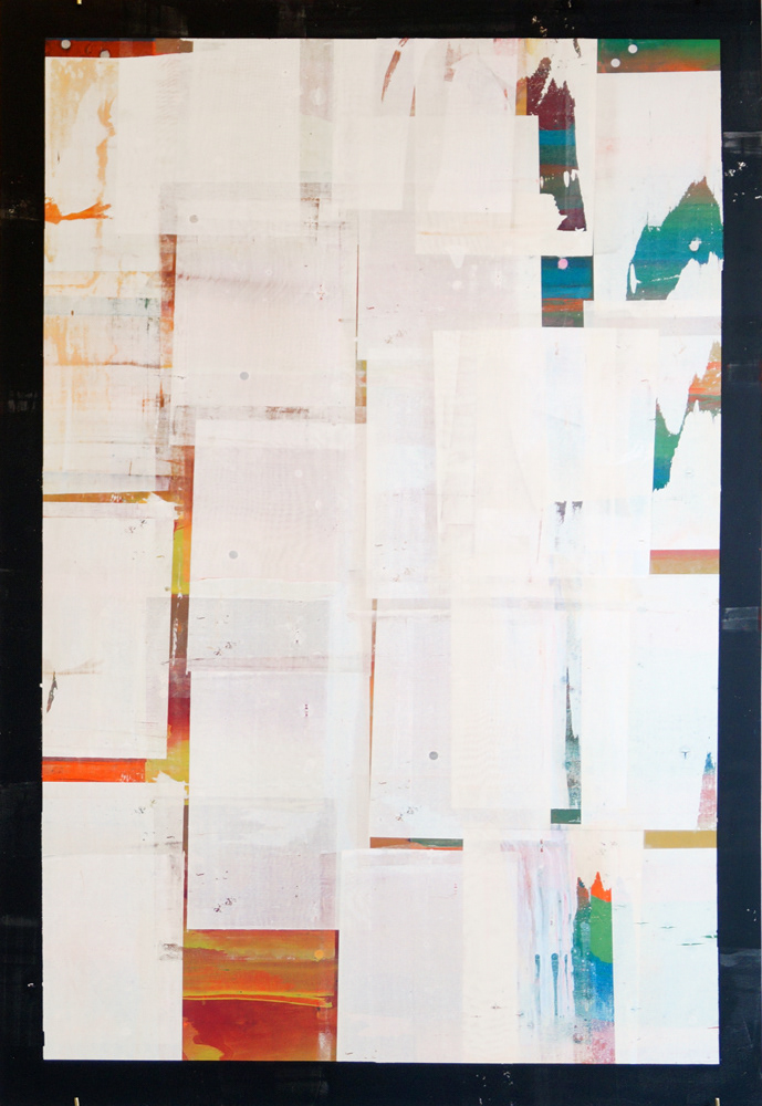 Bad Printing 28, screen-print on wood, 150 x 100 cm, 2014