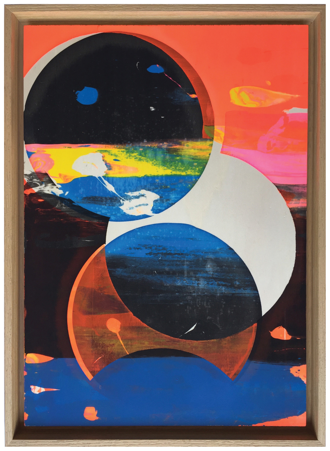 Stalker 4, 2020, screen-print on wood, 39 x 54 cm