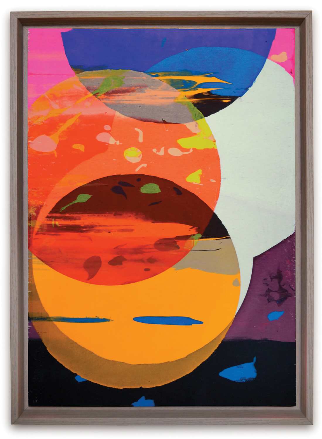Stalker 15, 2020, screen-print on wood, 39 x 54 cm