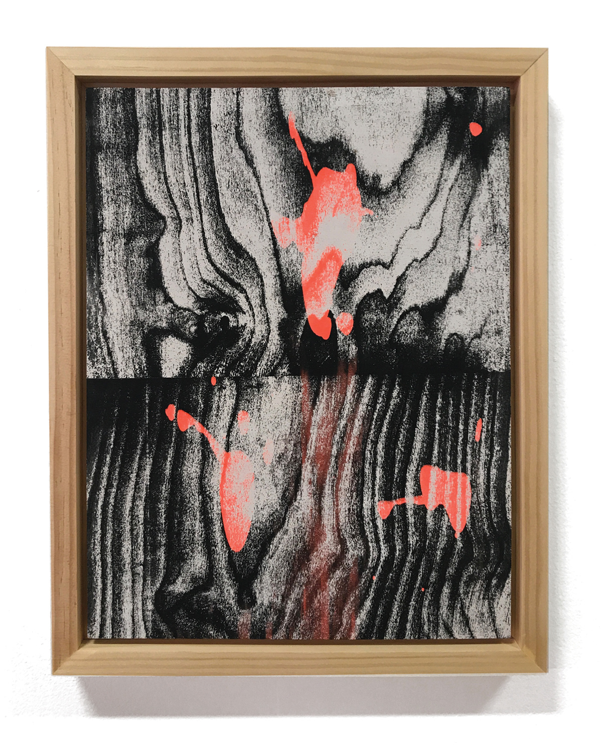 Psychic TV, screen-print on wood