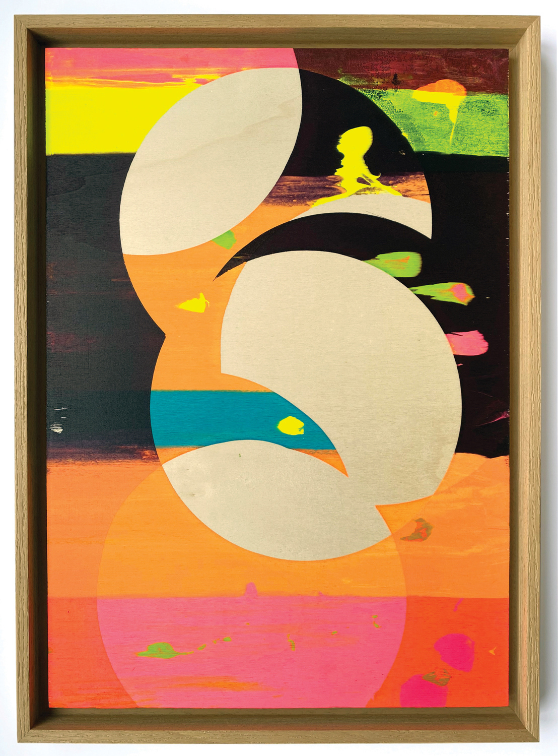 Stalker 25, 2021, screen-print on wood, 39 x 54 cm