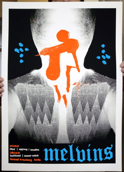 Melvins concert poster for Festsaal Kreuzberg