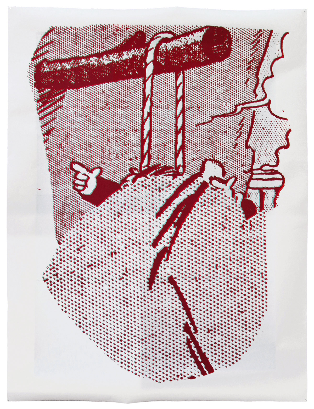 The Chapel, screen-print on paper, 180 x 120 cm, 2011