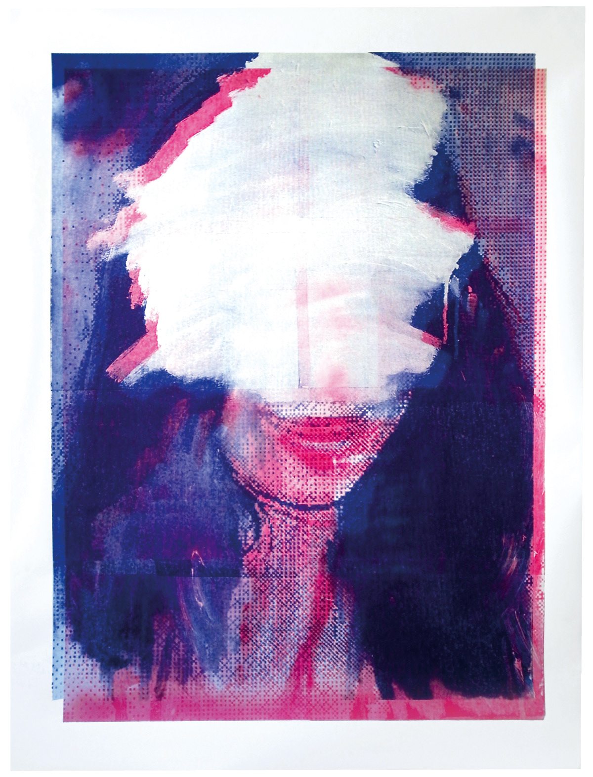 Biografical, screen-print on paper, 180 x 120 cm, 2011