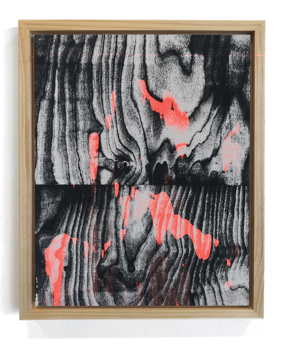 Psychic TV, screen-print on wood