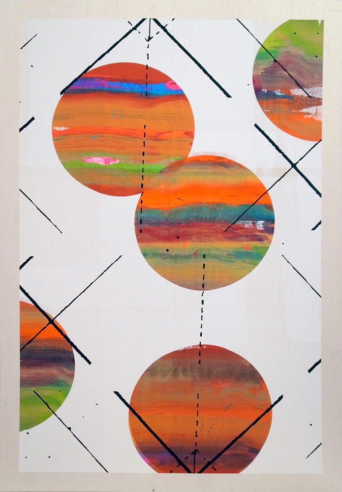 Bad Printing 04, screen-print on wood, 150 x 100 cm, 2013