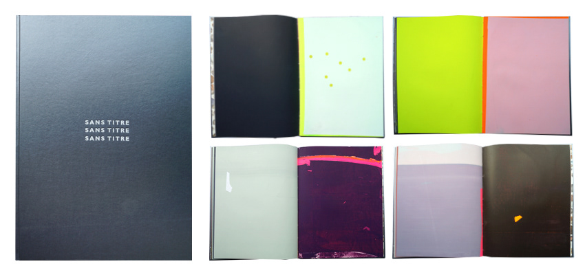 Sans Titre, hard cover with gold embossing, 33 x 46 cm, 32 pages, 2017.