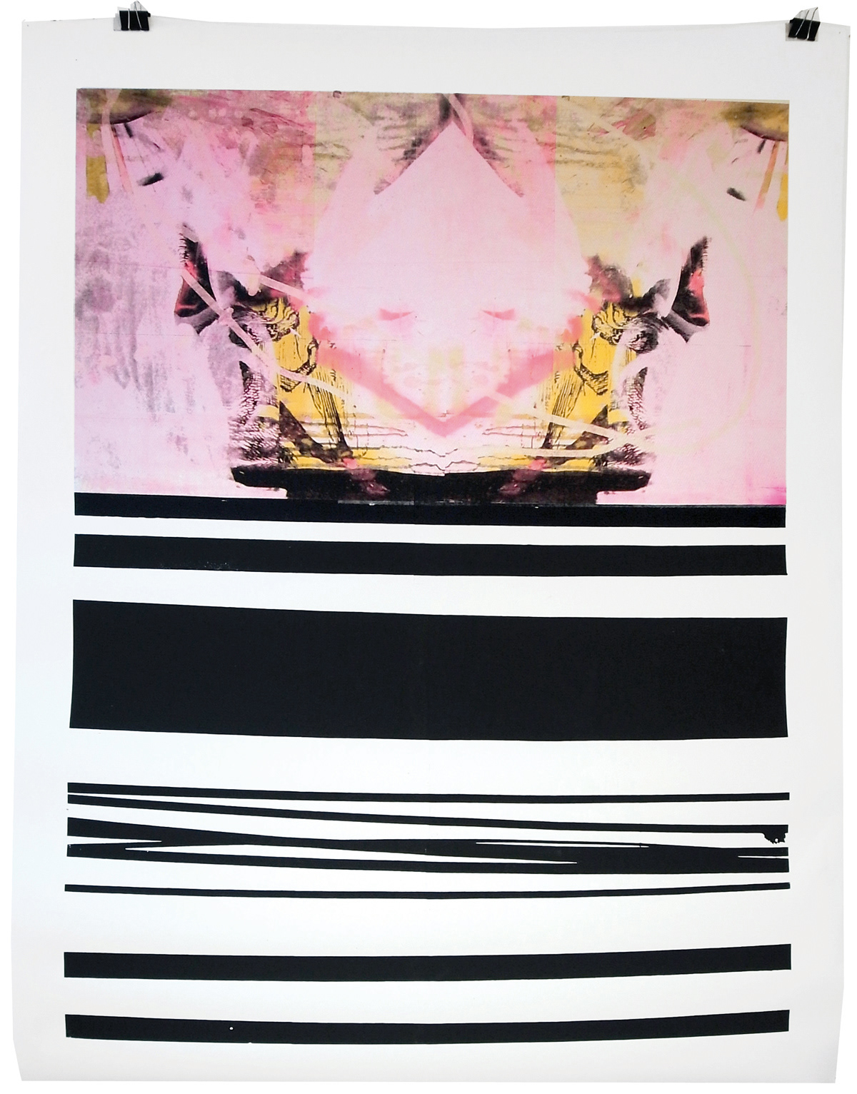 A bosom friend, screen-print on paper, 180 x 120 cm, 2011