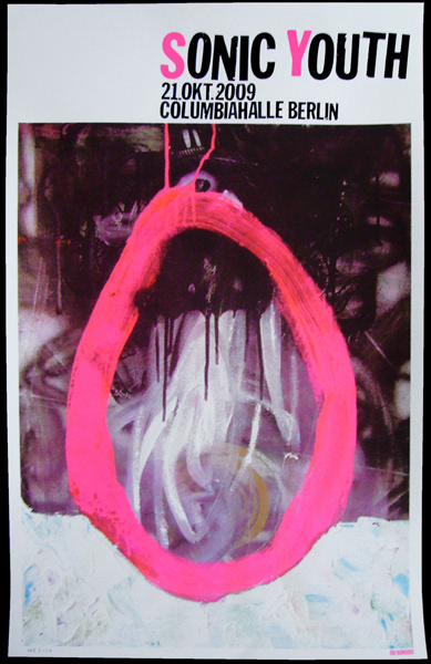 Sonic Youth concert poster for Berlin 2009